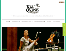 Tablet Screenshot of kaliquinn.com